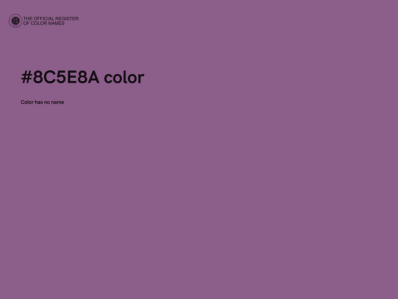 #8C5E8A color image