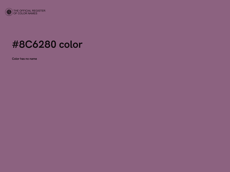 #8C6280 color image