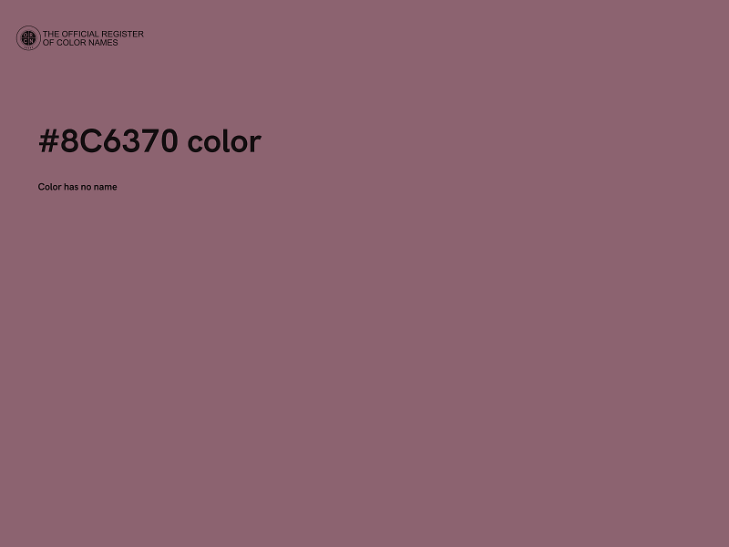 #8C6370 color image