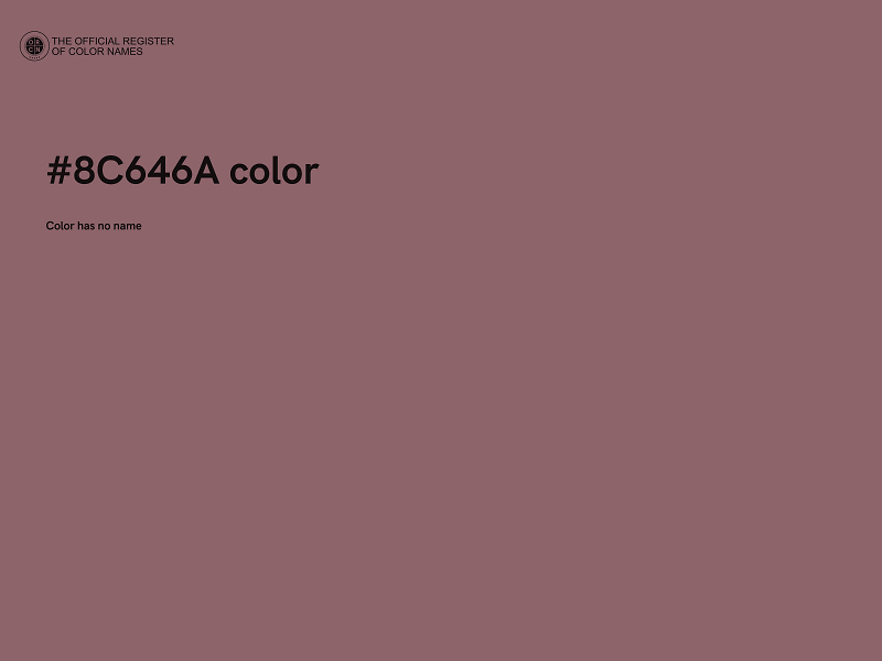 #8C646A color image