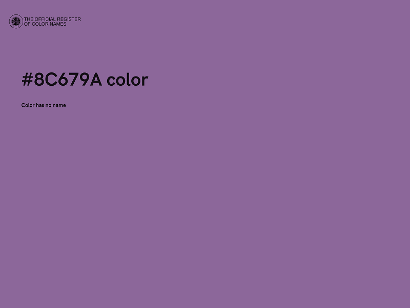 #8C679A color image