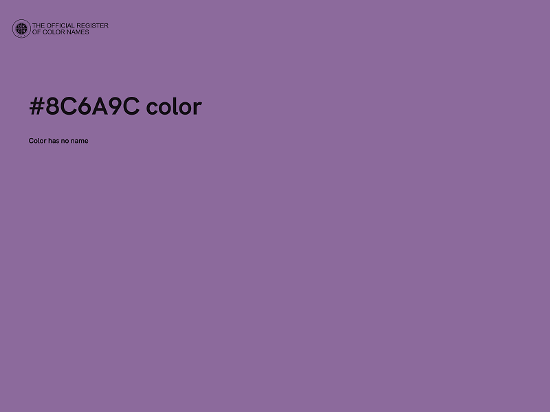 #8C6A9C color image