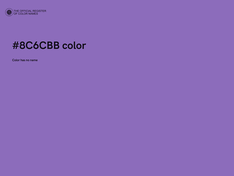 #8C6CBB color image