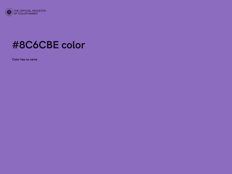 #8C6CBE color image