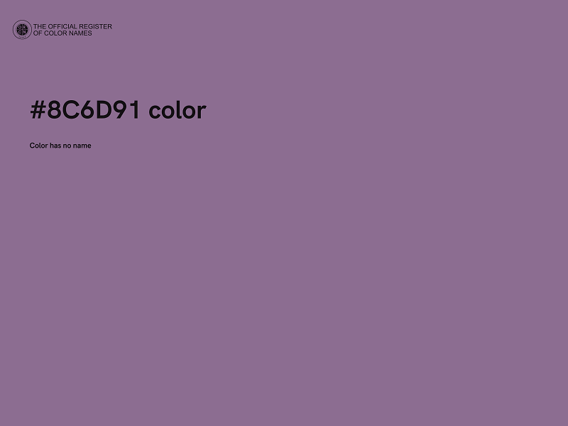 #8C6D91 color image