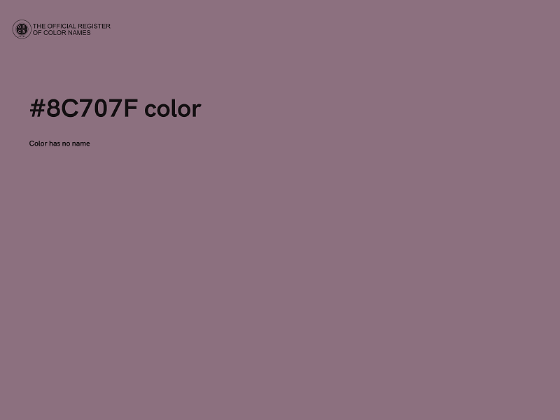 #8C707F color image