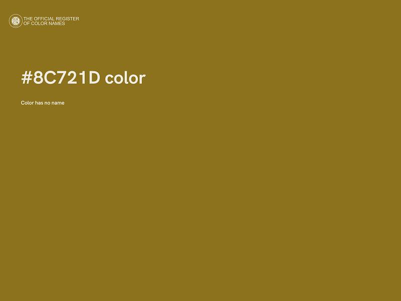 #8C721D color image