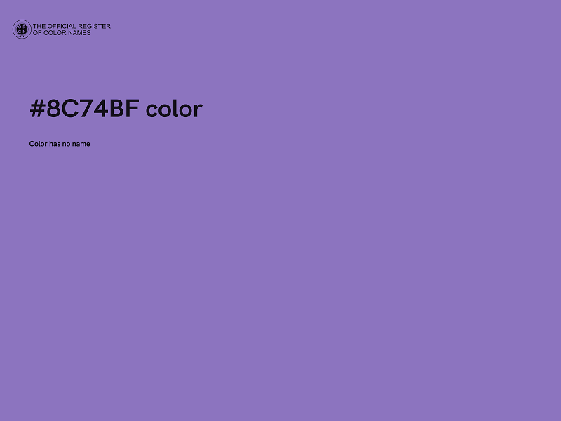 #8C74BF color image