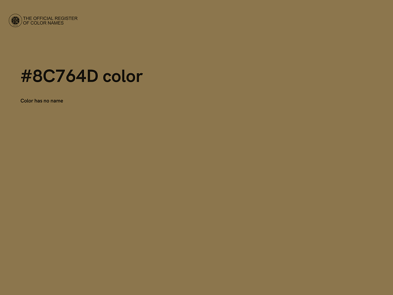 #8C764D color image