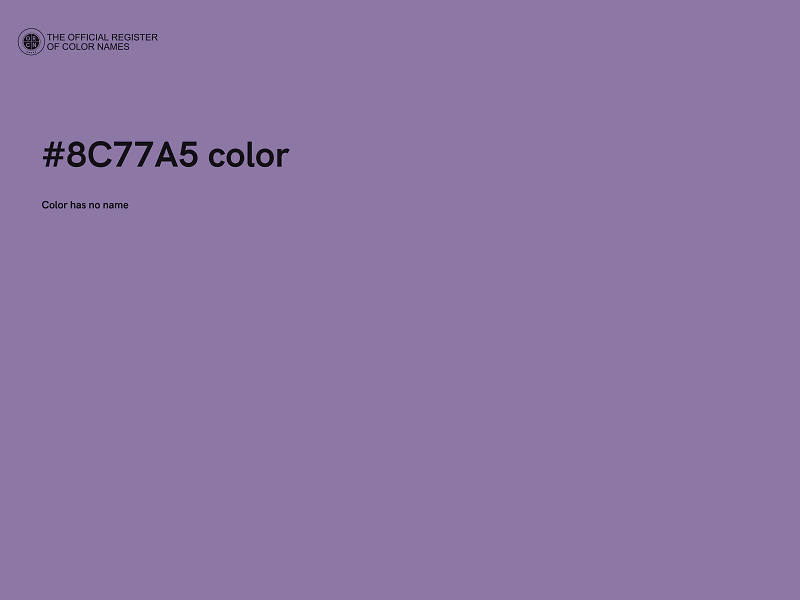 #8C77A5 color image