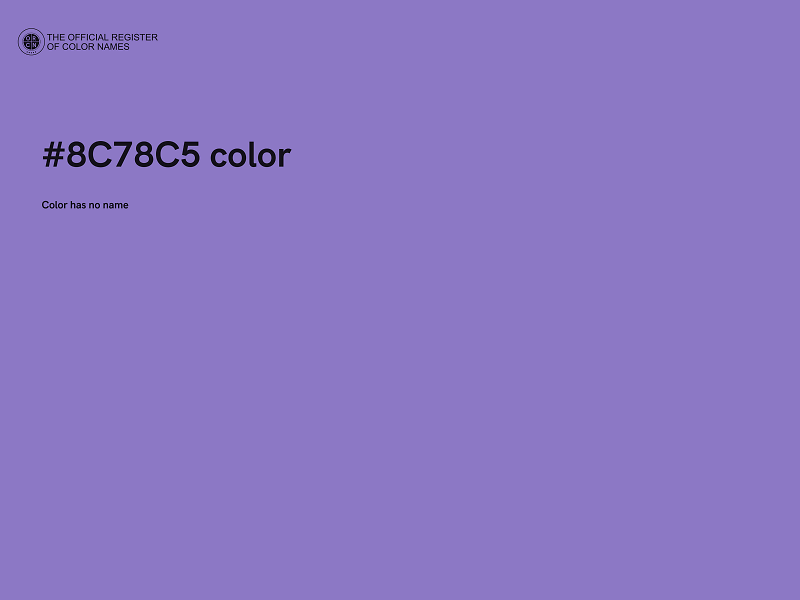 #8C78C5 color image