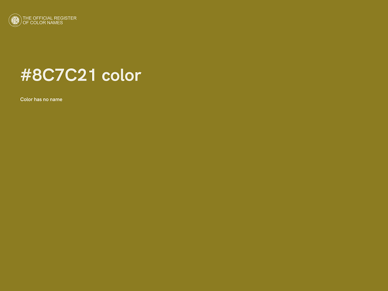 #8C7C21 color image