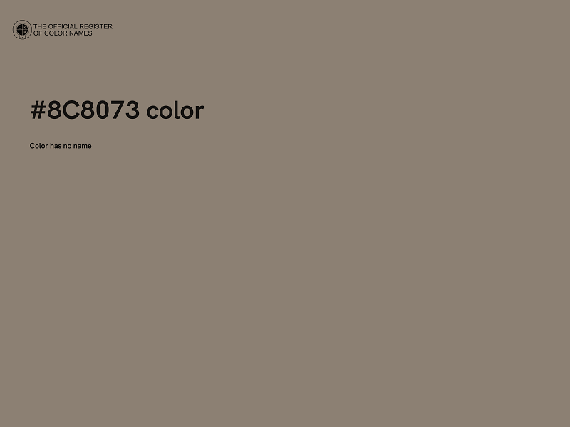 #8C8073 color image