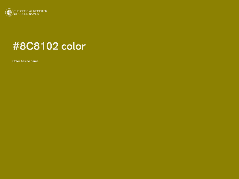 #8C8102 color image