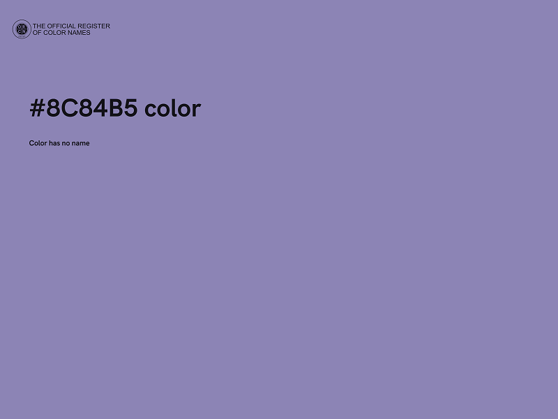 #8C84B5 color image