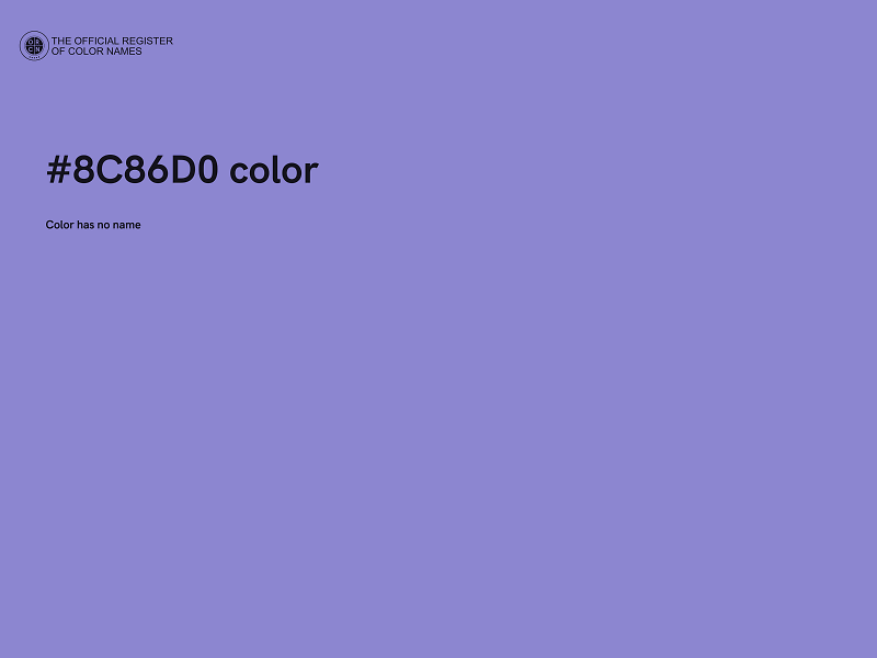 #8C86D0 color image