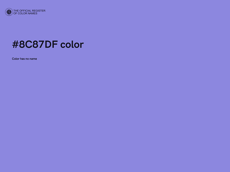 #8C87DF color image