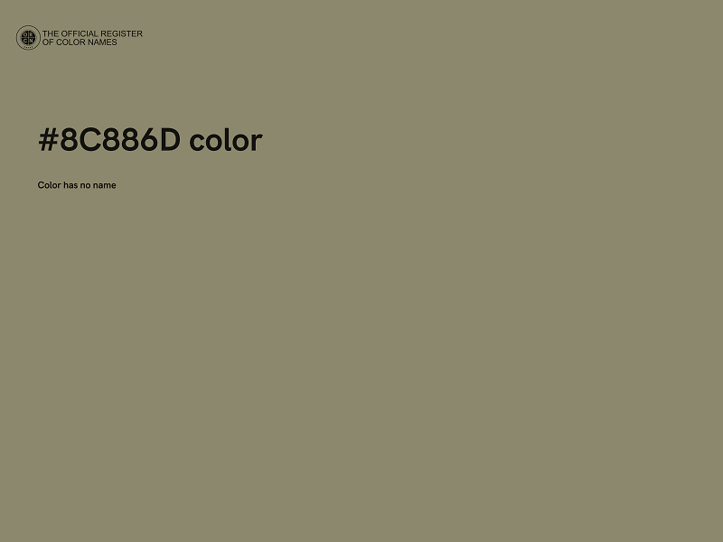 #8C886D color image