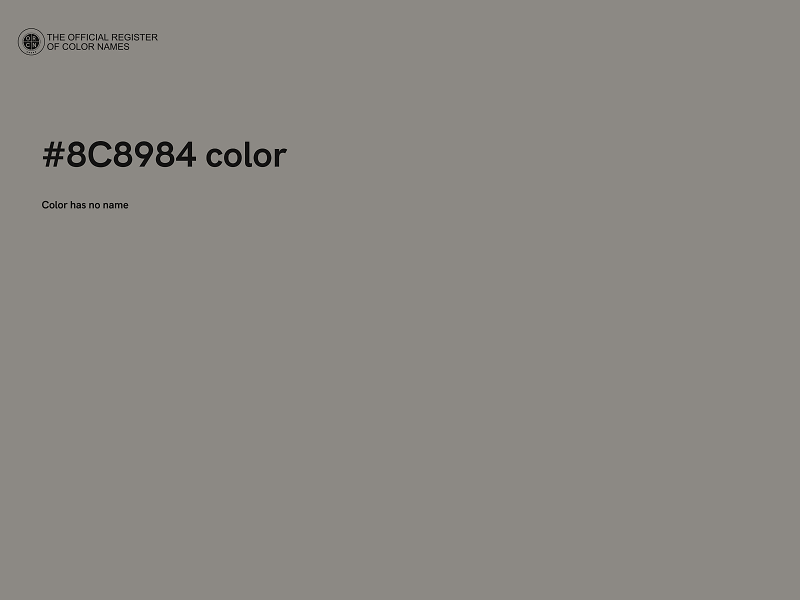 #8C8984 color image