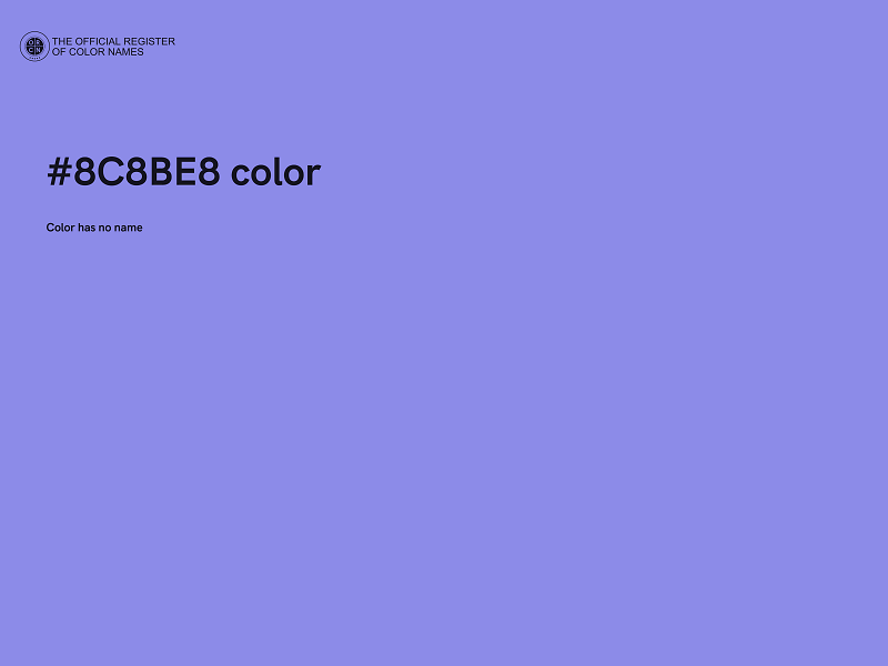 #8C8BE8 color image