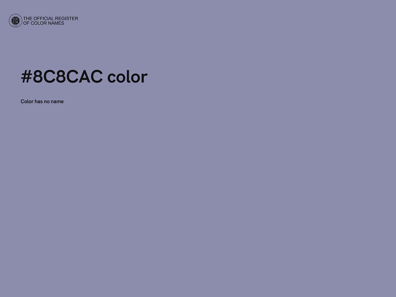 #8C8CAC color image