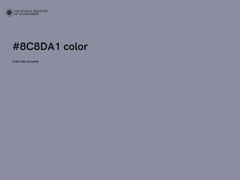 #8C8DA1 color image