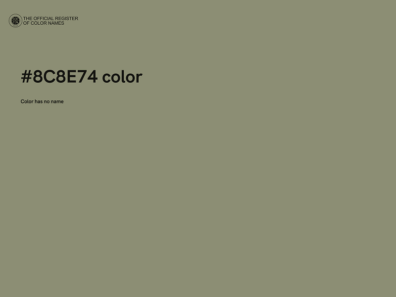 #8C8E74 color image