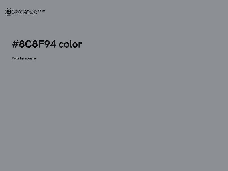 #8C8F94 color image