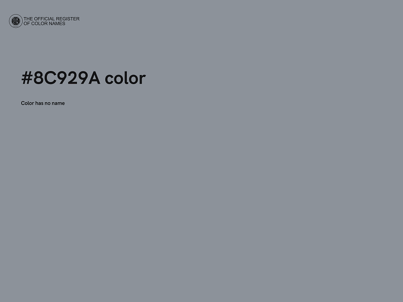 #8C929A color image