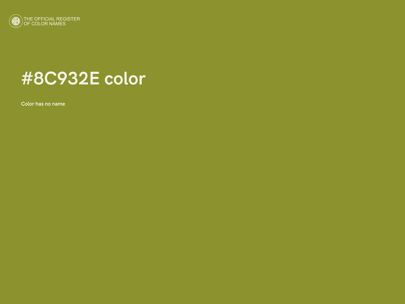 #8C932E color image