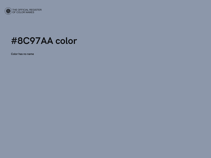 #8C97AA color image