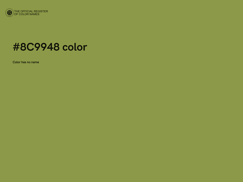 #8C9948 color image