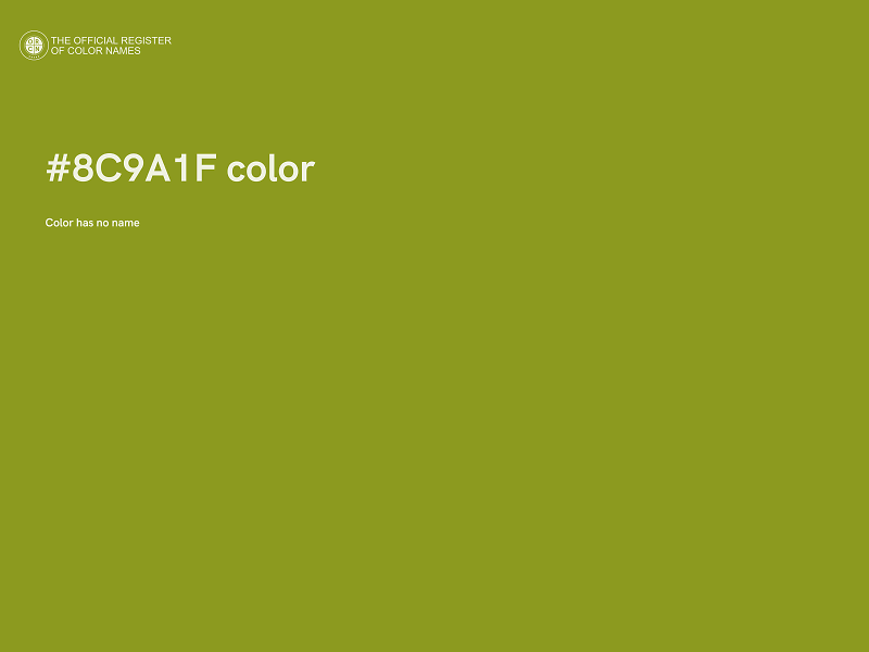 #8C9A1F color image