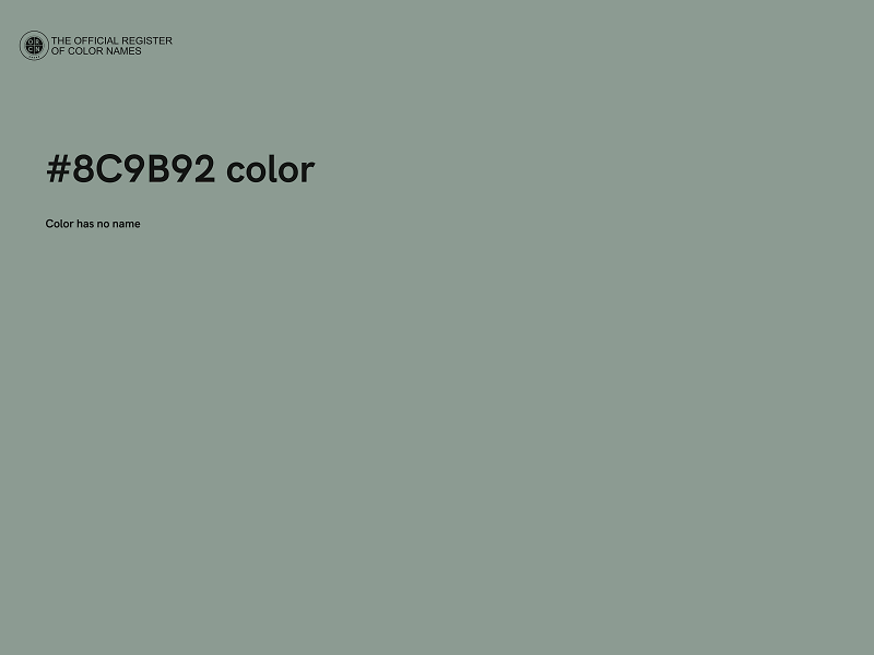 #8C9B92 color image