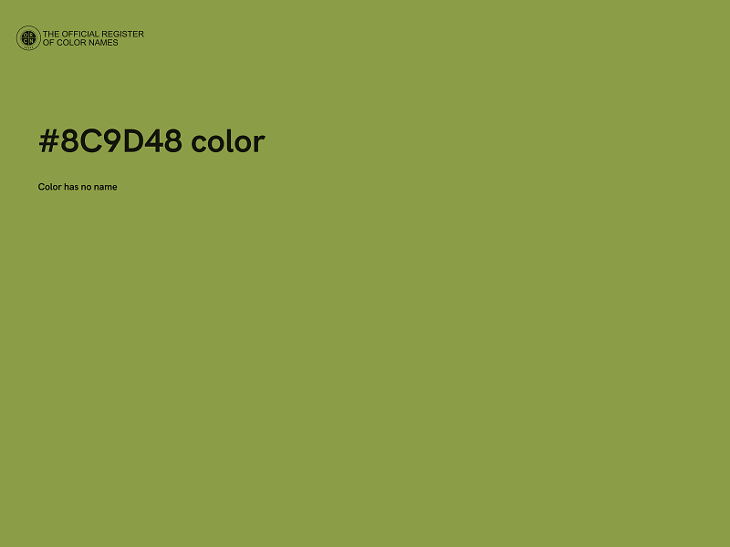 #8C9D48 color image