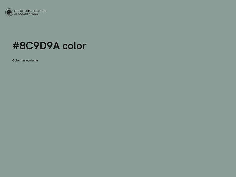 #8C9D9A color image