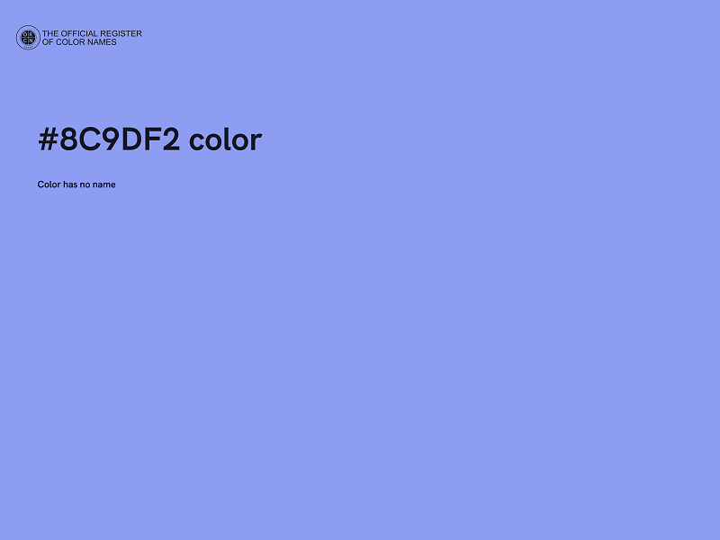 #8C9DF2 color image