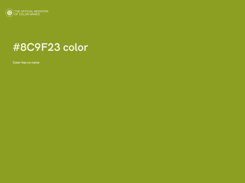 #8C9F23 color image