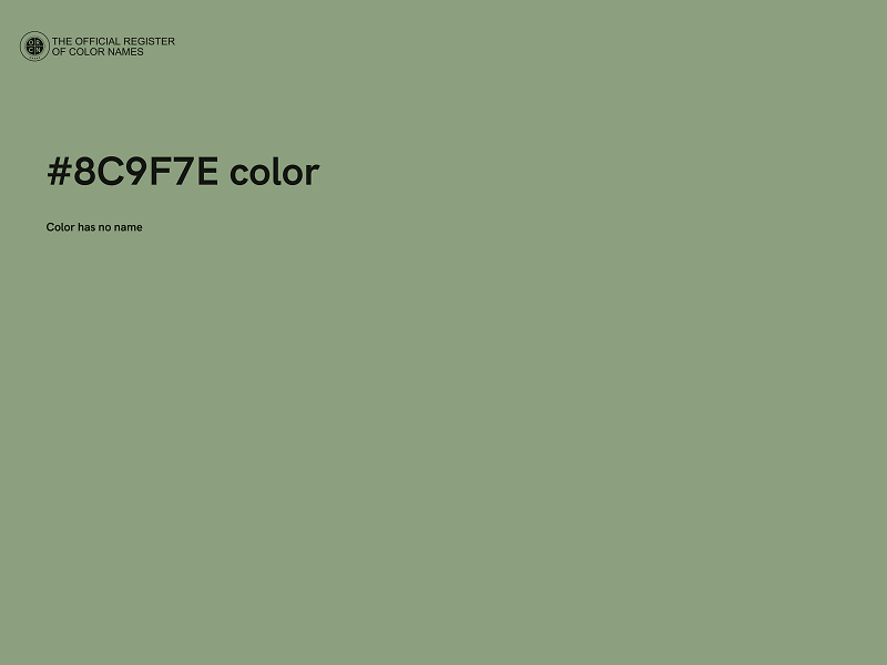 #8C9F7E color image