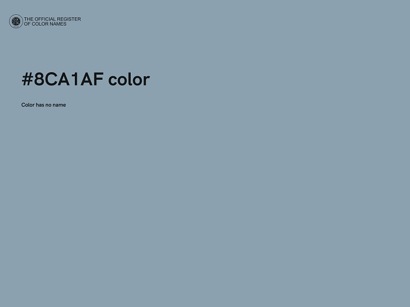 #8CA1AF color image