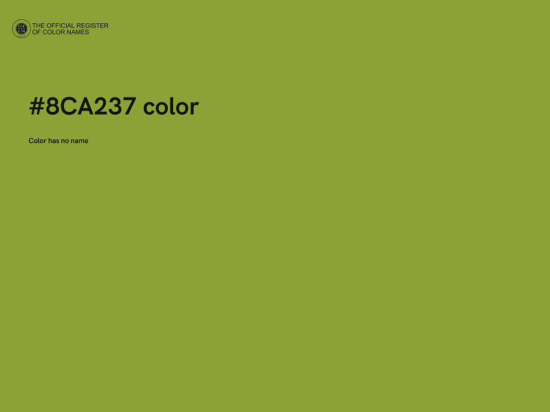 #8CA237 color image