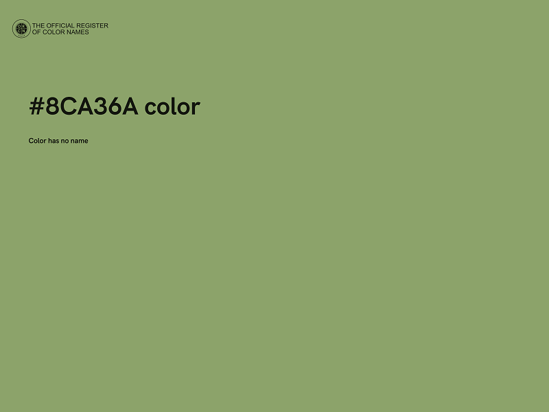 #8CA36A color image