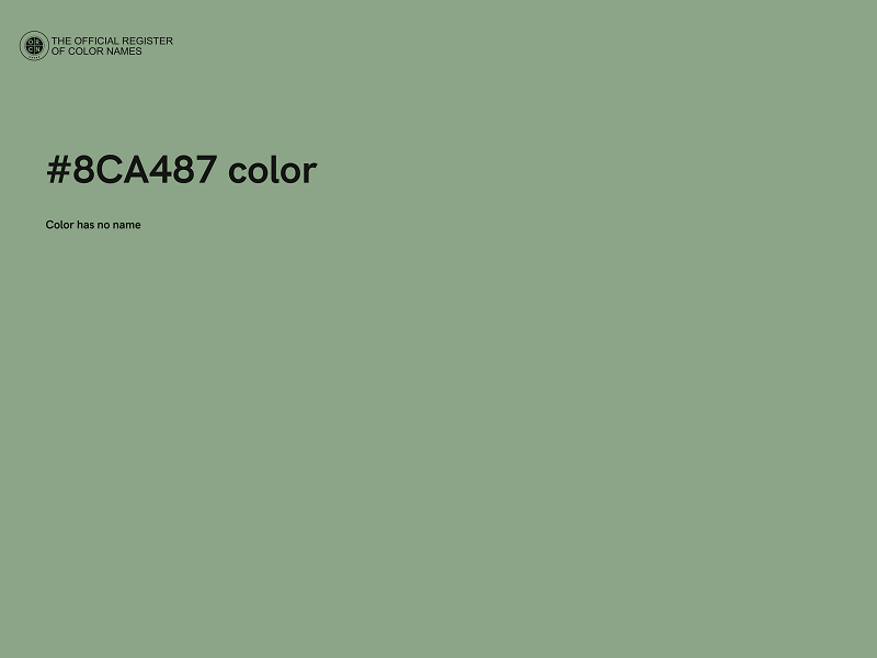 #8CA487 color image