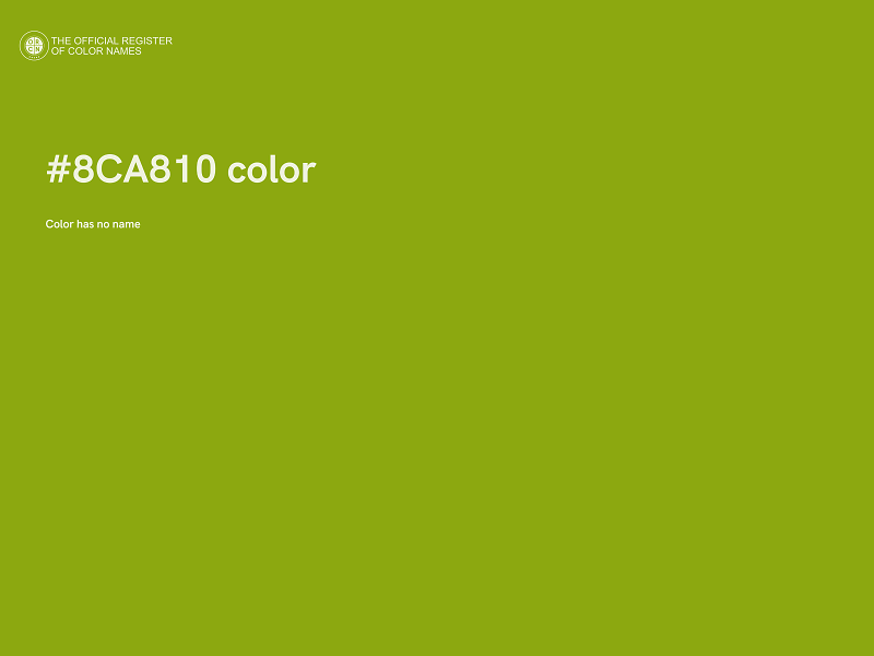 #8CA810 color image