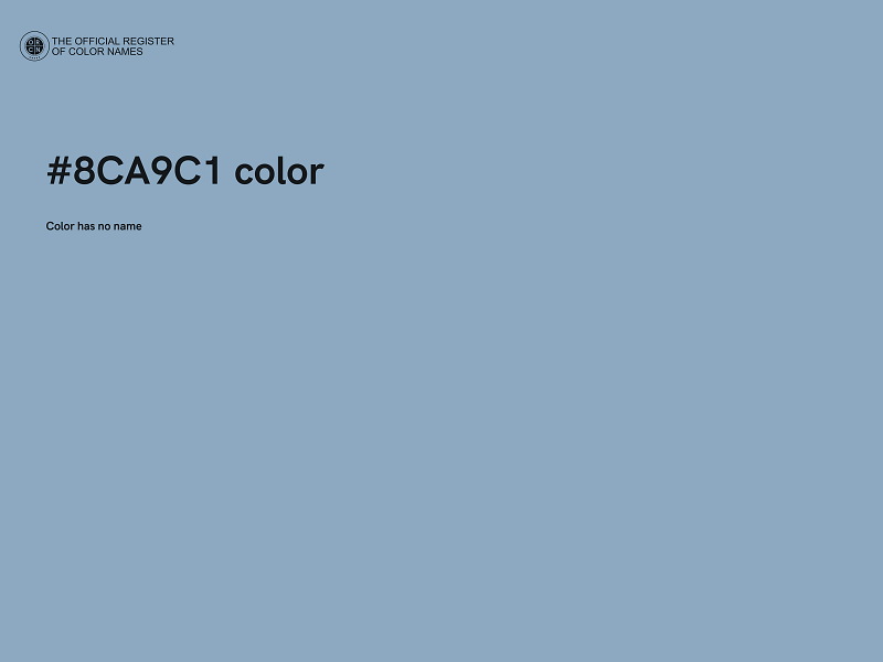 #8CA9C1 color image