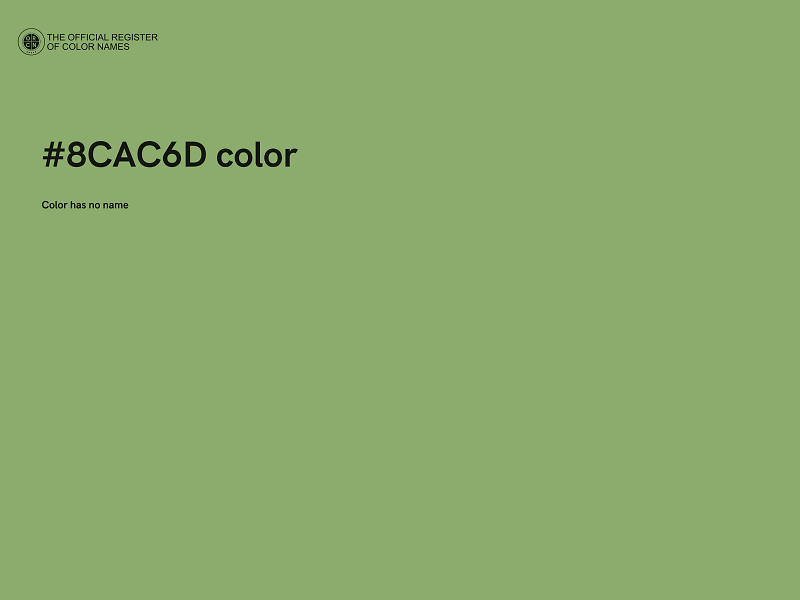 #8CAC6D color image