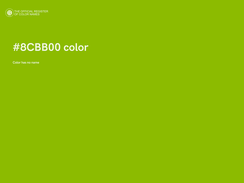 #8CBB00 color image