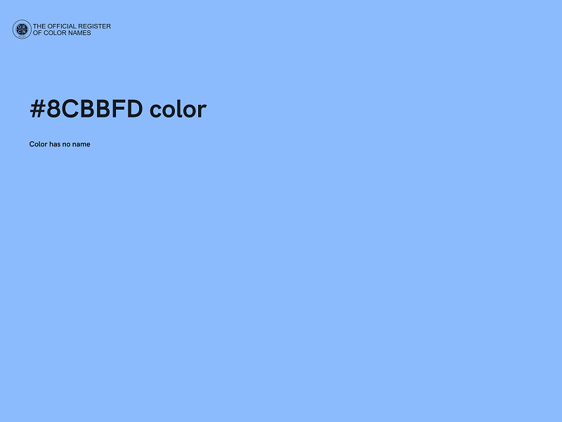 #8CBBFD color image