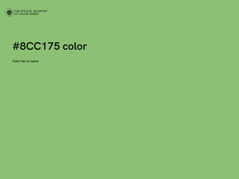 #8CC175 color image