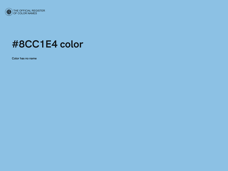 #8CC1E4 color image